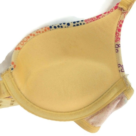 Lily Of France Womens Push Up Bra Multicolor Floral Stretch Underwire Padded 34A - Picture 5 of 11